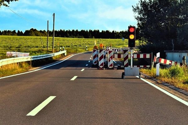 Aktuelle Straßensperrung