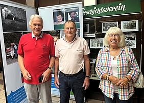Drei aktive Jungsenioren: Rudi Zischka, Karlheinz Raab und Elfriede Lotz-Frank. 