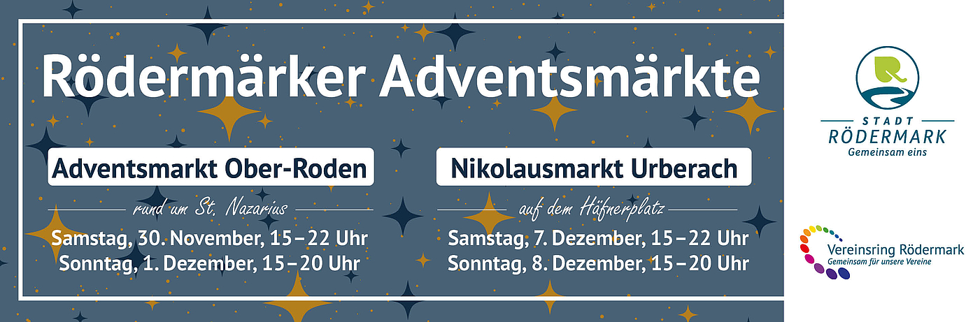 Rödermärker Adventsmärkte am 1. und 2. Advent